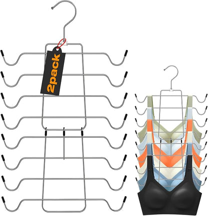 2 Pack Bra Organizer, Tank Top Hangers Space Saving, Closet Organizers and by Uilmart