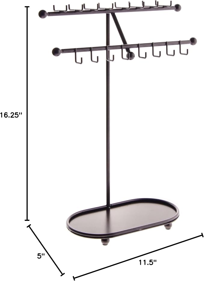 Angelynn's Sturdy Extra Long Necklace Holder Organizer Tall Tabletop Pendant - Image 5