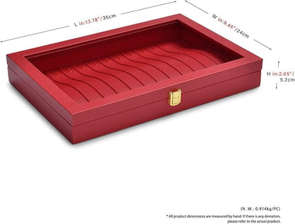 Oirlv Luxury Leather Necklace Bracelet Organizer Tray - Image 4