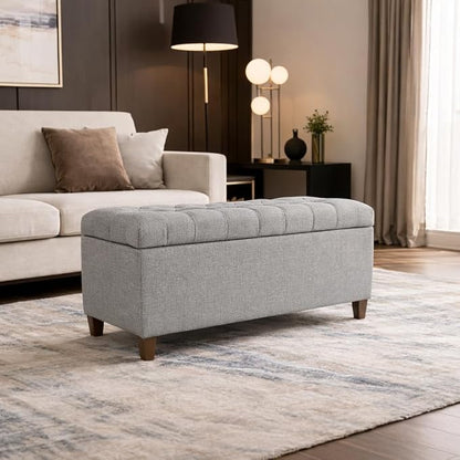 HomePop Ainsley 40" Storage Ottoman Bench - Image 4
