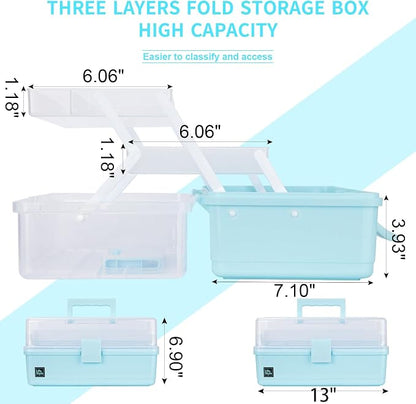 Creahaus 13 inch Art Craft Organizer Storage Box - Image 2