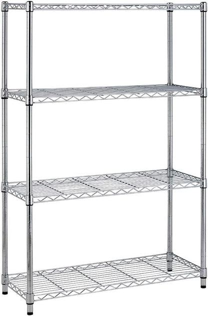 BestOffice 4-Storage Shelves Metal Garage Shelving Wire Shelf Organizer Shelving by BestOffice