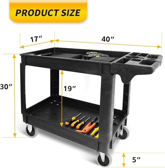 MaxWorks 50993 500-lb Utility Service PP Cart - Image 2