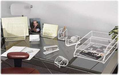 Kantek Clear Acrylic Paper Clip Holder, Angled Open Design, 3.1" x 3.3" x 2.6" - Image 5