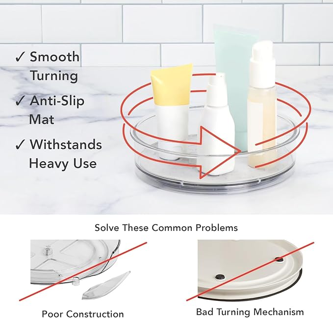 Spectrum Small Lazy Susan Organizer 7.5 in - Image 3
