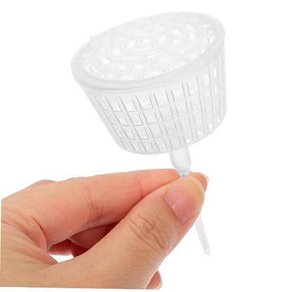 POPETPOP 10pcs Plastic Fertilizer Mesh Basket Lid Gardening Fertilizer Container - Image 8