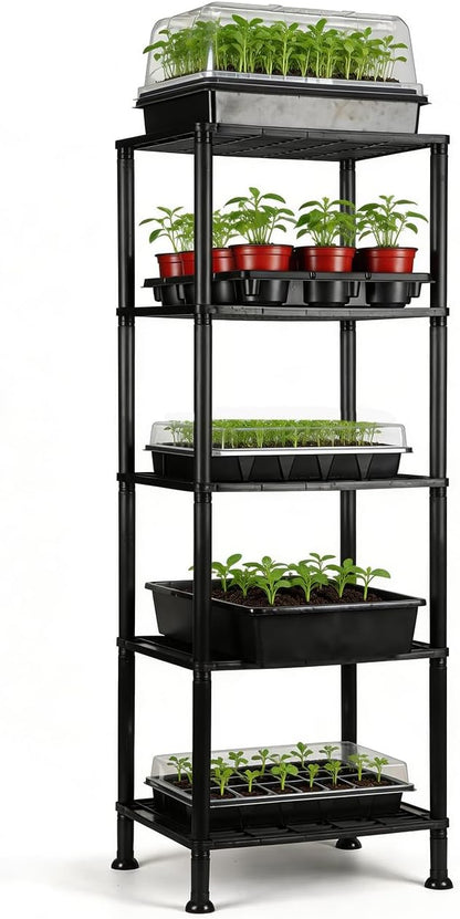 BTPLASTIK Plastic Plant Stand, Universal Plant Seedling Tray Organizer - by BTPLASTIK