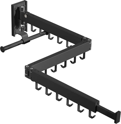 BOQORAD Drying Rack Clothing, Retractable Clothes Drying Rack, Wall Mounted by BOQORAD