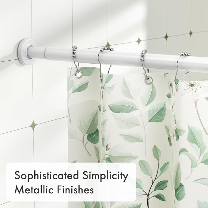 AmazerBath Spring Tension Shower Curtain Rod, 31-75 Inches Heavy Duty Tension - Image 4