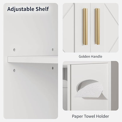 VECELO Over The Toilet Storage Cabinet, Storage Cabinet Over Toilet - Image 3