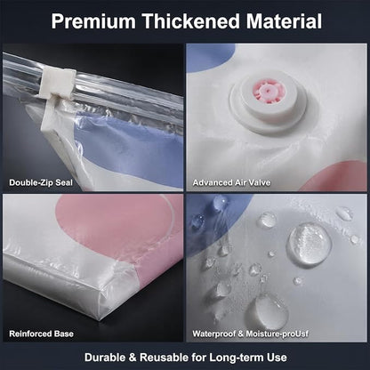 No Pump Vacuum Storage Bags, Cube Compression Storage Bags - Image 7
