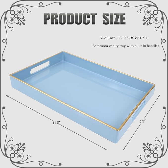 Spsyrine Blue Bathroom Vanity Tray - Image 2