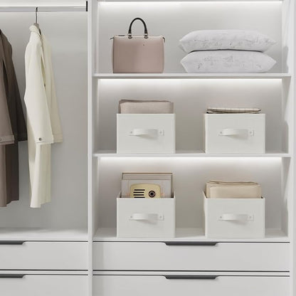 Fabric Storage Boxes for Shelves, 3 Pack Foldable Cloth Bins, Closet Organizers - Image 7