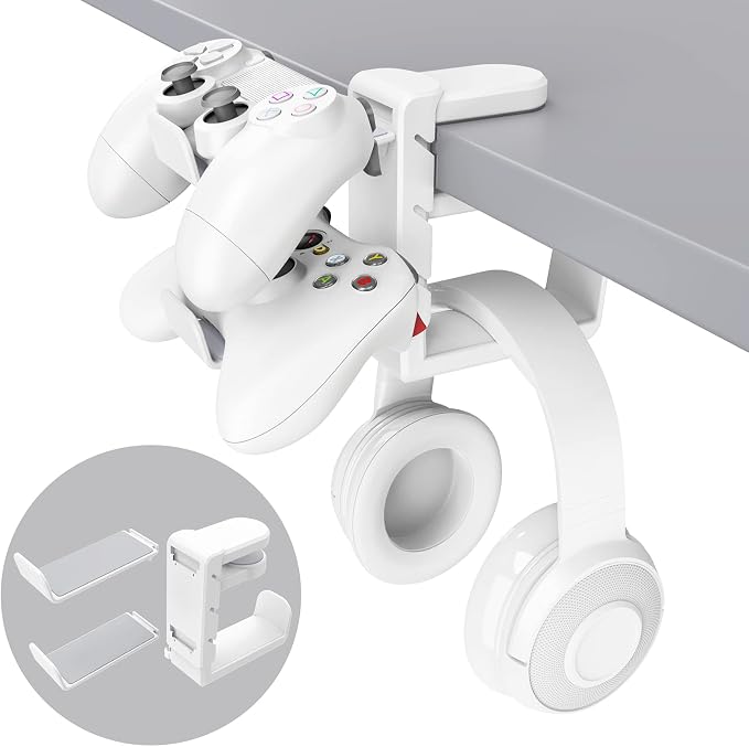 3-in-1 PC Gaming Headset&Controller Holder by EURPMASKChoosethecolorofeurope
