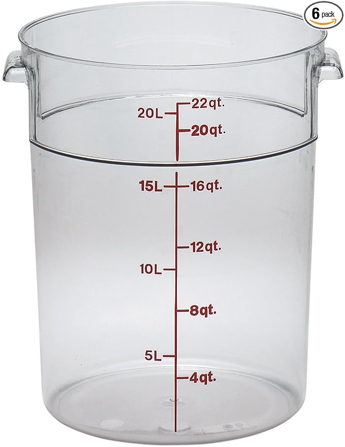 Cambro 22 qt Round Polycarbonate Food Storage Container by CambroManufacturing