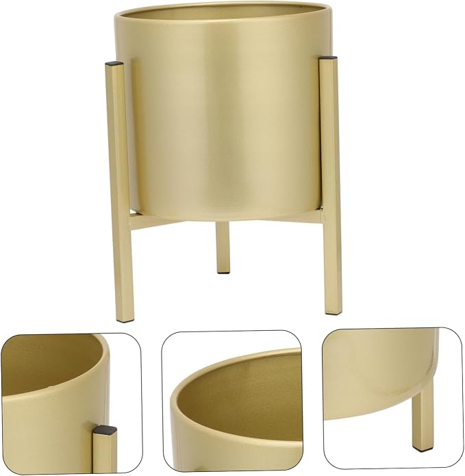 Hemoton 1set Nordic Style Flower Pot Storage Rack Elegant Indoor Planter Stand - Image 3