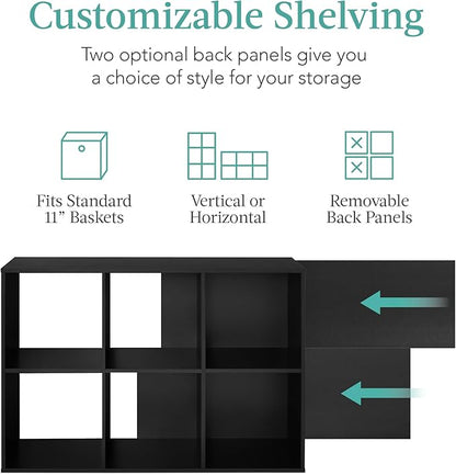 Best Choice Products 6-Cube Storage Organizer, 11in Shelf Opening, Display Shelf - Image 3
