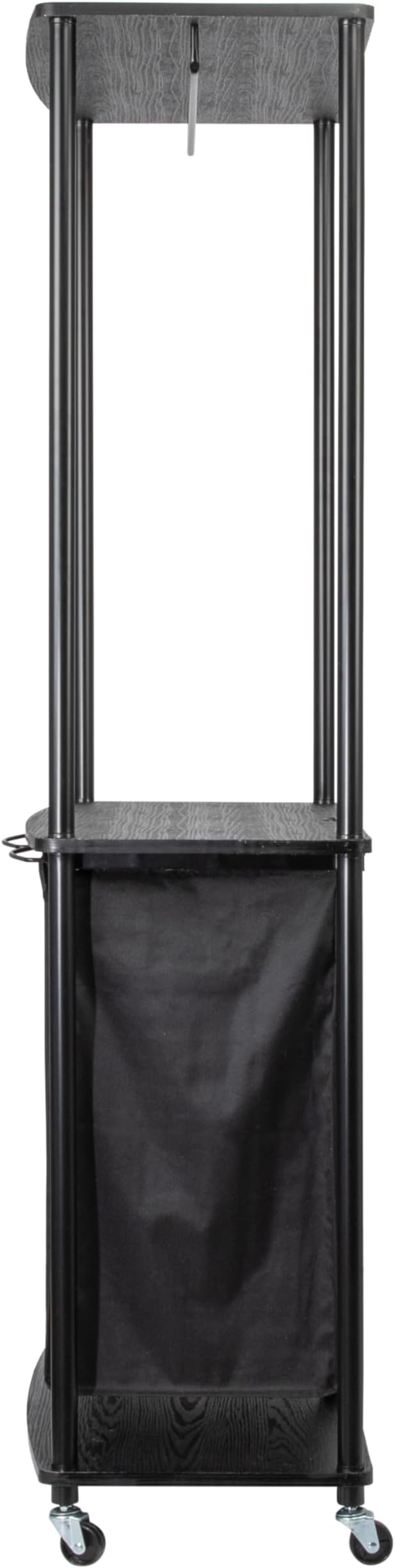 Household Essentials 3-Bag Laundry Center, Smooth Laminate Shelving, Sturdy - Image 5