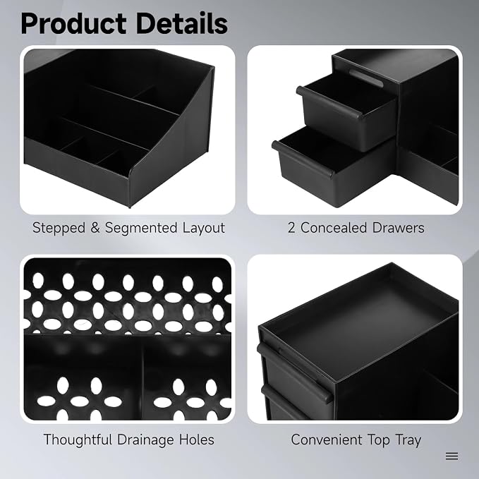 Men's Cologne Organizer for Countertop, Bathroom Organizer for Men - Image 3