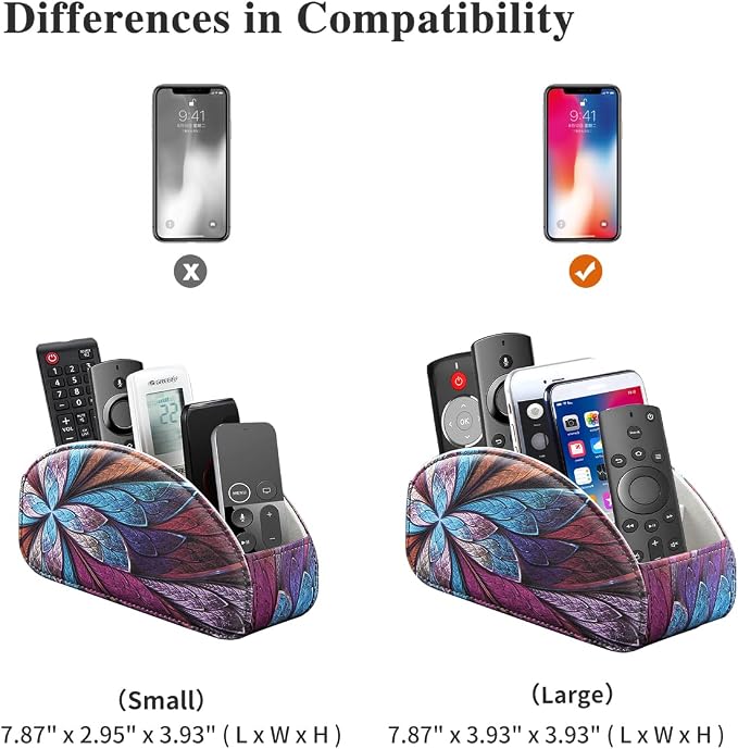 Remote Control Holder PU Leather TV Remote Caddy - Image 4