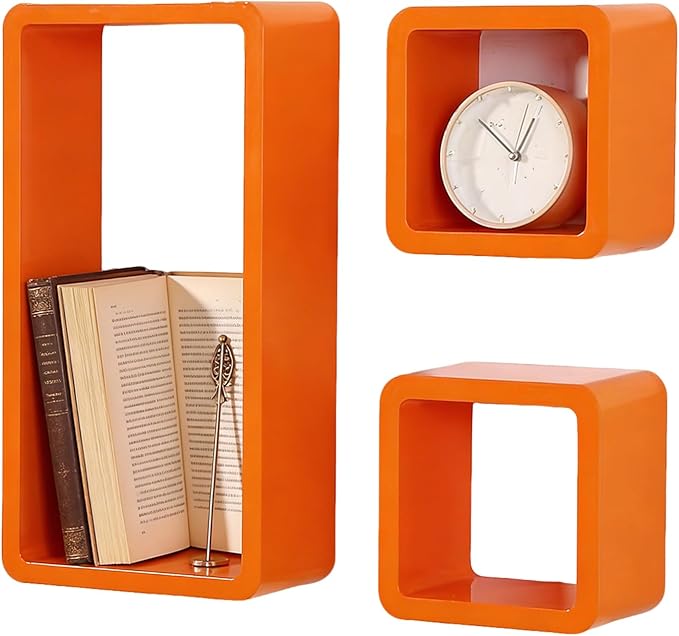 HJZALMI Floating Cube Wall Shelves, by HJZALMI