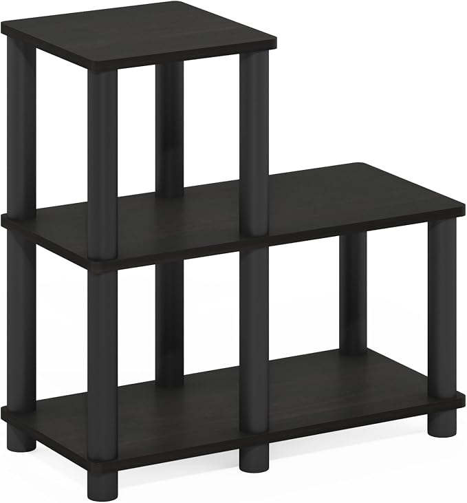 Furinno Turn-N-Tube Accent Decorative Shelf, Espresso/Black - Image 5