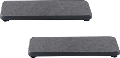 2 Pcs Water Absorbing Stone Trays, Kitchen/Bathroom Sink Soap Dish, Diatomite by NiuYichee