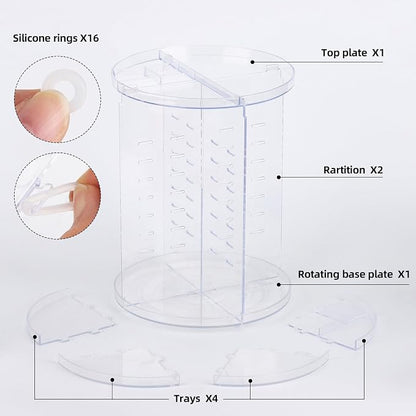 Tbestmax 2 Pack 360 Rotating Makeup Organizer Countertop - Image 3