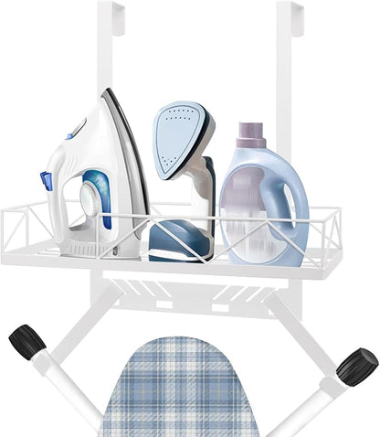 Ironing Board Hanger, Metal Over The Door or Wall Mounted Ironing Board Caddy by Siyzda