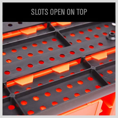 SEDY 30-Bin Wall-Mounted Storage Rack System - Image 7