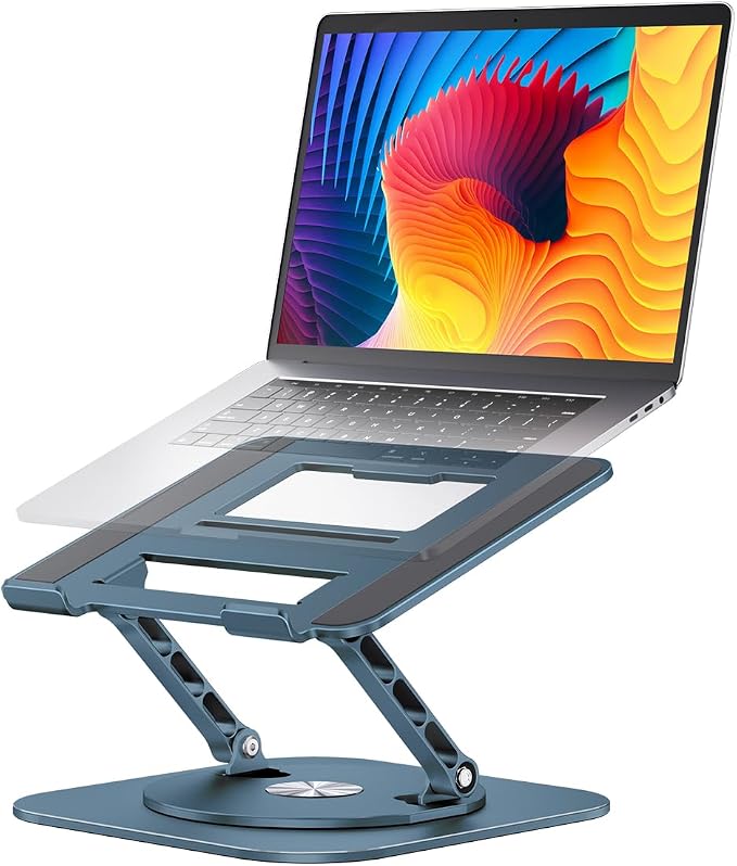 Adjustable Laptop Stand with 360 Rotating Base, Computer Stand by Aoevi