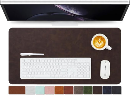 Distressed Leather Desk Mat by HOMIEAZICOZI