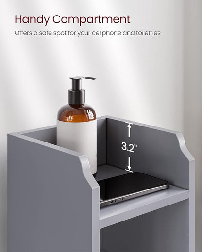 VASAGLE Small Storage Corner Floor Cabinet - Image 6