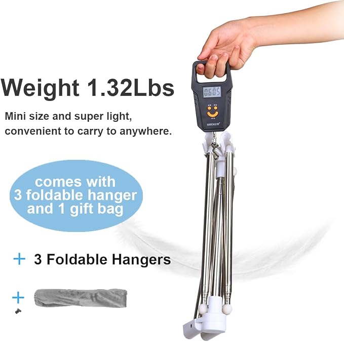 Portable Garment Rack, Folding Clothes Rack, Collapsible Clothing Rack - Image 7