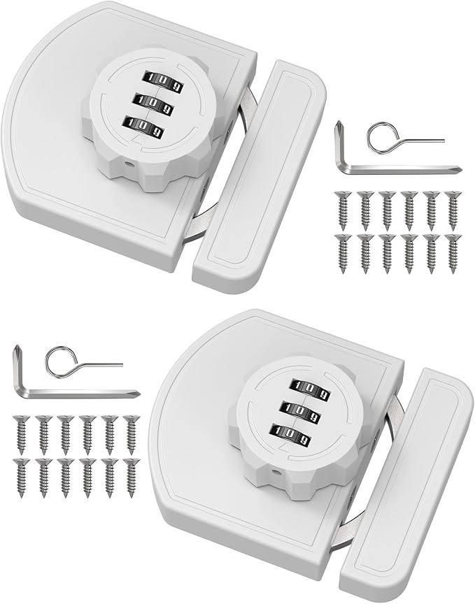 180 Degree Combination Cabinet Lock, Keyless 3 Digit Password Lock, Anti Pry by BiceNoning