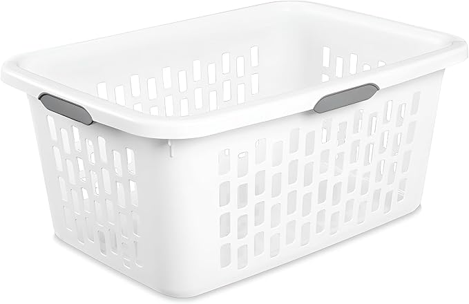 Sterilite Laundry Basket, Plastic Clothes Hamper, Large Rectangle Bin - Image 7