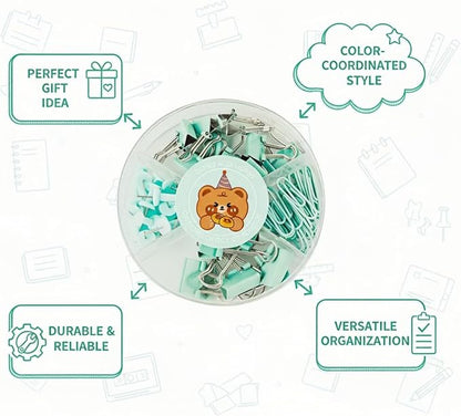 45 Pcs Metal Binder Clips Set - Image 8