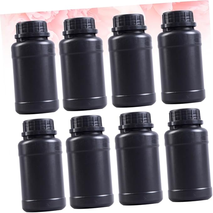TIDTALEO 8pcs Black Plastic Engineering Bottles - Image 7