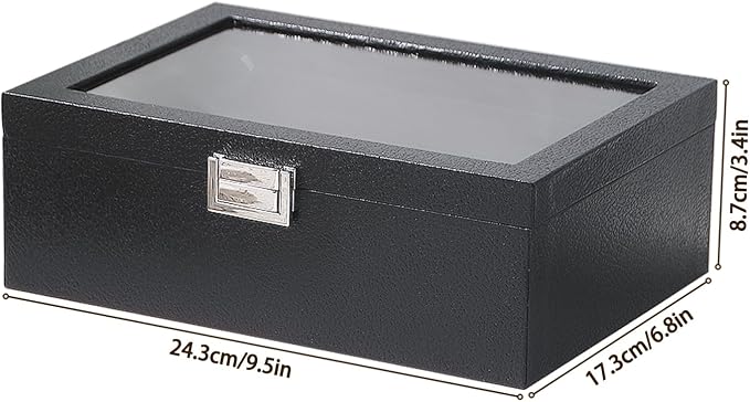 Bracelet Display Holder with Clear Lid, Jewelry Storage Organizer Box Case with - Image 7