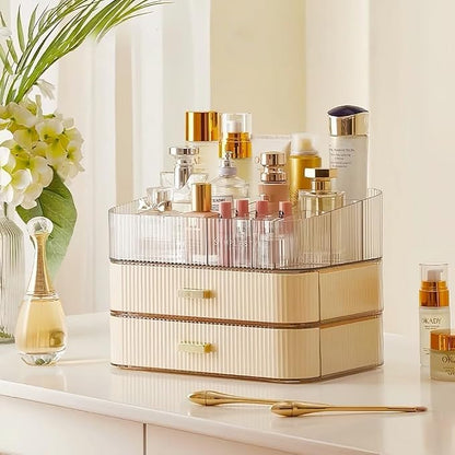 Makeup Organizer with Drawers Stackable Skincare Cosmetic Makeup organization - Image 7