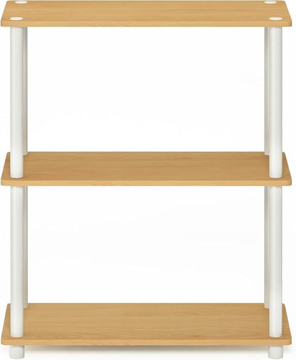 Furinno TURN-N-TUBE Storage Shelves, 3-Tier Book Shelf, Corner Shelf, Toolless - Image 7