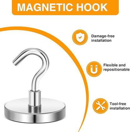 E BAVITE Magnetic Hooks, 120 LBS Heavy Duty Magnet - Image 5
