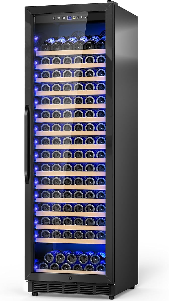 Wine Cooler-Wine Refrigerator 24 Inch Wide Large Freestanding/Built in Wine by Velivi