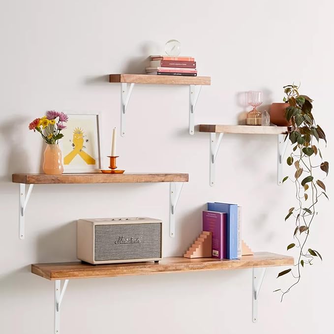 20 Pack L11 x H 8" White Heavy Duty Shelf Brackets - Image 5