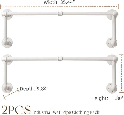 Clothes Racks, Industrial Pipe Clothing Racks - Image 4