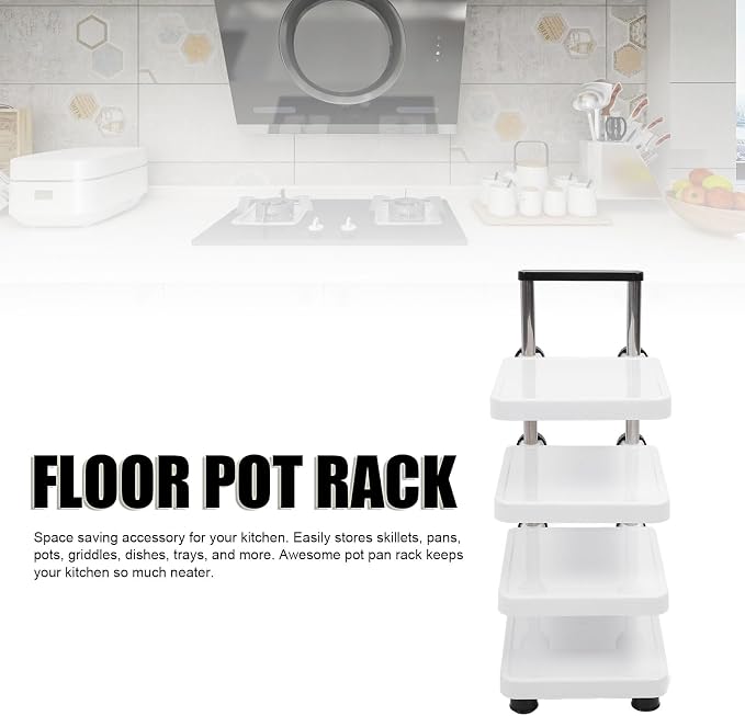 Multifunctional Pan Pot Rack, Pots and Pans Organizer, Cabinet pots and pan - Image 3