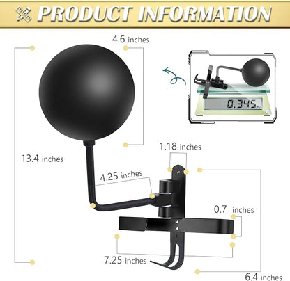 Kikerike Motorcycle Helmet Rack Wall Mount 180 Degree Rotation Metal Bike - Image 2
