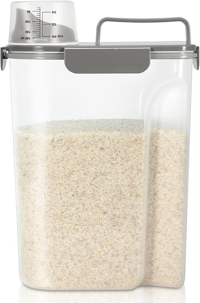 TBMax Airtight Rice Container 10 Lbs, Cereal Dispenser, Pet Cat Dog Food by TBMax