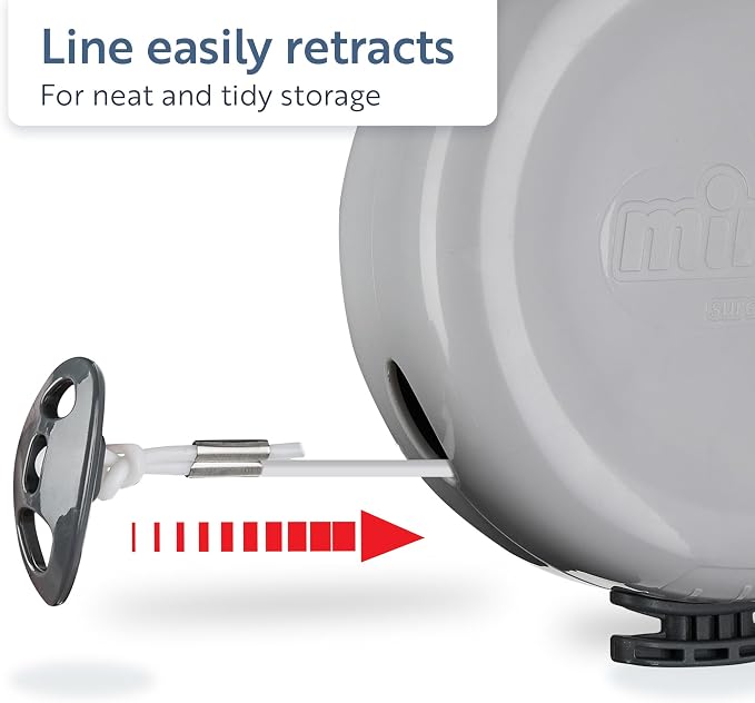 Minky Homecare Outdoor Retractable Clothesline - Image 6