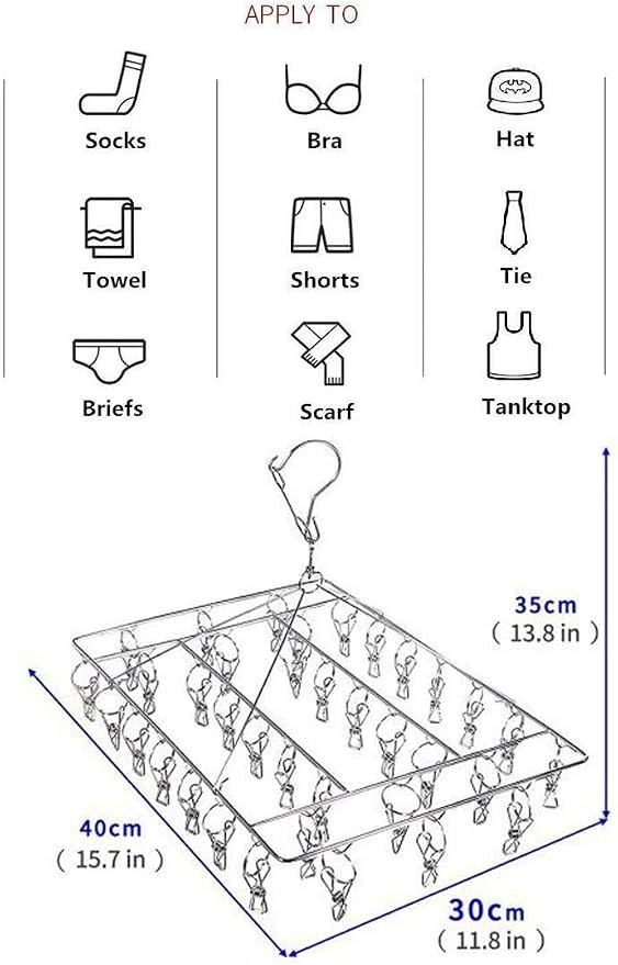 Stainless Steel Sock Drying Rack - Image 4